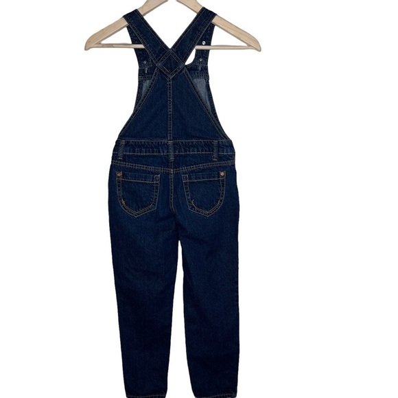 VTG Jordache Y2K Fall Leaves Patches Denim Overalls Size 7 8 Medium - Picture 2 of 14